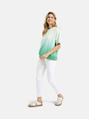 Smith & Soul Green Short Sleeve Dip Dye Sweatshirt - Image 4 of 4