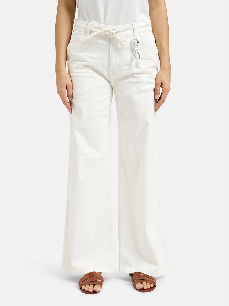 Smith & Soul Cream Wide Leg Jeans - Image 1 of 5