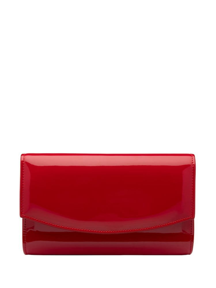 Ravel Red Clutch Bag with Chain - Image 1 of 4