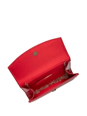 Ravel Red Clutch Bag with Chain - Image 4 of 4