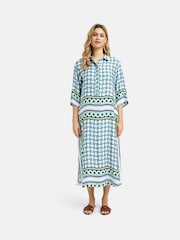 Smith & Soul Blue Tile Print Dress - Image 2 of 5