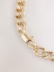 DCK Mens Textured Curb Chain Necklace - Imagen 2 de 3