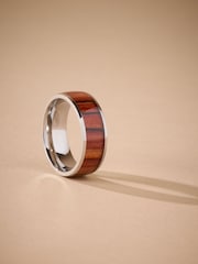 Silver Tone Stainless Steel Band Detail Ring - Image 2 of 4