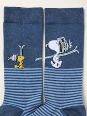 FatFace Navy 2 Pairs of Mens Snoopy Socks - Image 3 of 3