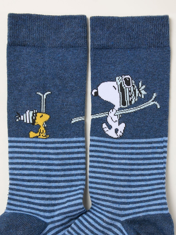 FatFace Navy 2 Pairs of Mens Snoopy Socks - Image 3 of 3