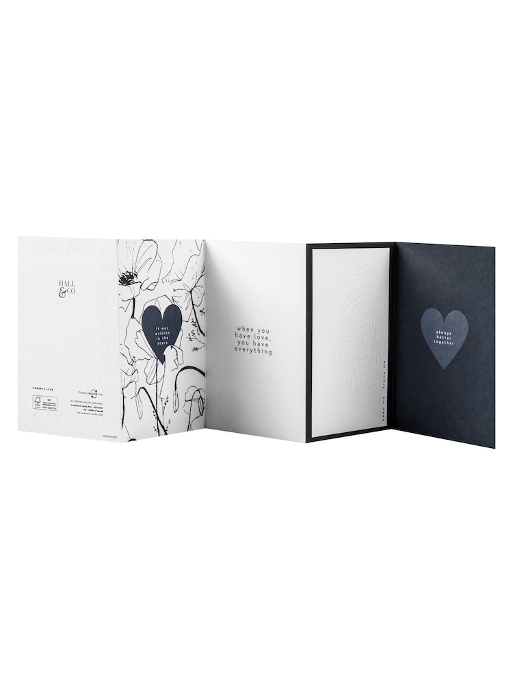 Hallmark Black White Gold Premium Love Card - Memento Luxe - Image 6 of 6