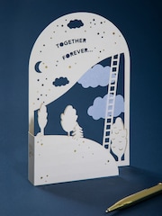 Hallmark White Gold Premium 3D 'Together Forever' Card - Paper Fables - Image 1 of 6
