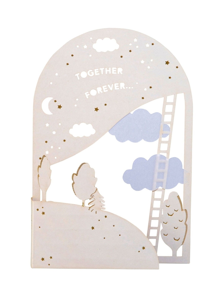 Hallmark White Gold Premium 3D 'Together Forever' Card - Paper Fables - Image 2 of 6