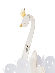Hallmark White Gold Premium 3D White Swan Greeting Card - Paper Fables - Image 3 of 6