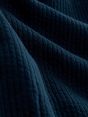 Navy Blue Linear Texture Hoodie - Image 3 of 3