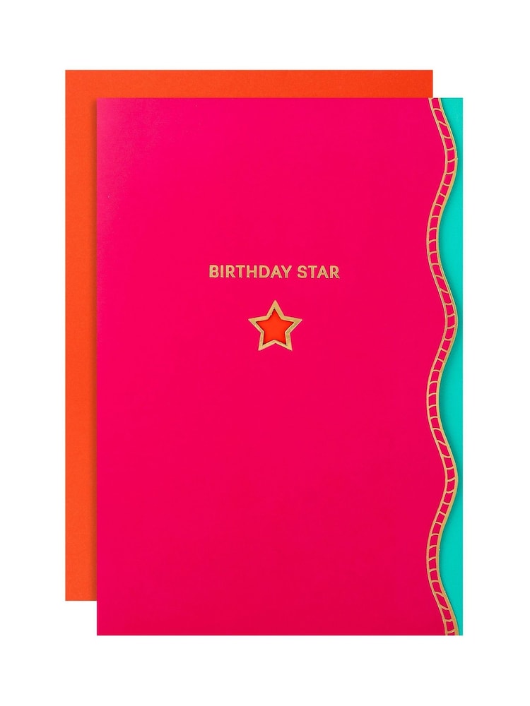 Hallmark Red Premium 'Birthday Star' Card - Vivid Aura - Image 2 of 5