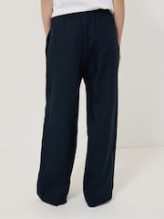 Jigsaw Blue 100% Linen Drawstring Trousers - Image 2 of 6