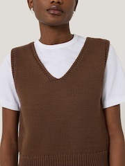 Jigsaw Brown Chunky Blend Vests - Image 2 of 6