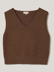 Jigsaw Brown Chunky Blend Vests - Image 6 of 6