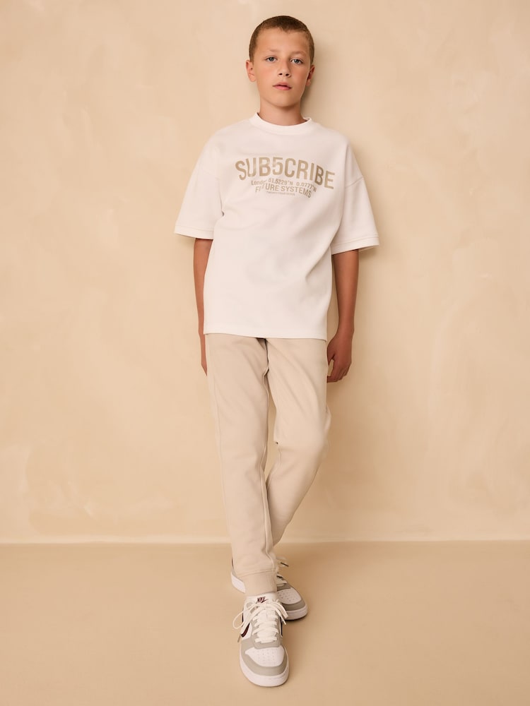New Stone Slim Fit Zip Joggers (3-16yrs) - Image 2 of 7
