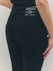 True Religion 2SB Black Rinse Jennie Mid Rise Curvy Skinny Jeans - Image 6 of 6