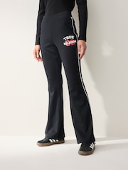 True Religion Jet Black True Sporty Bootcut Trackpants - Image 1 of 3