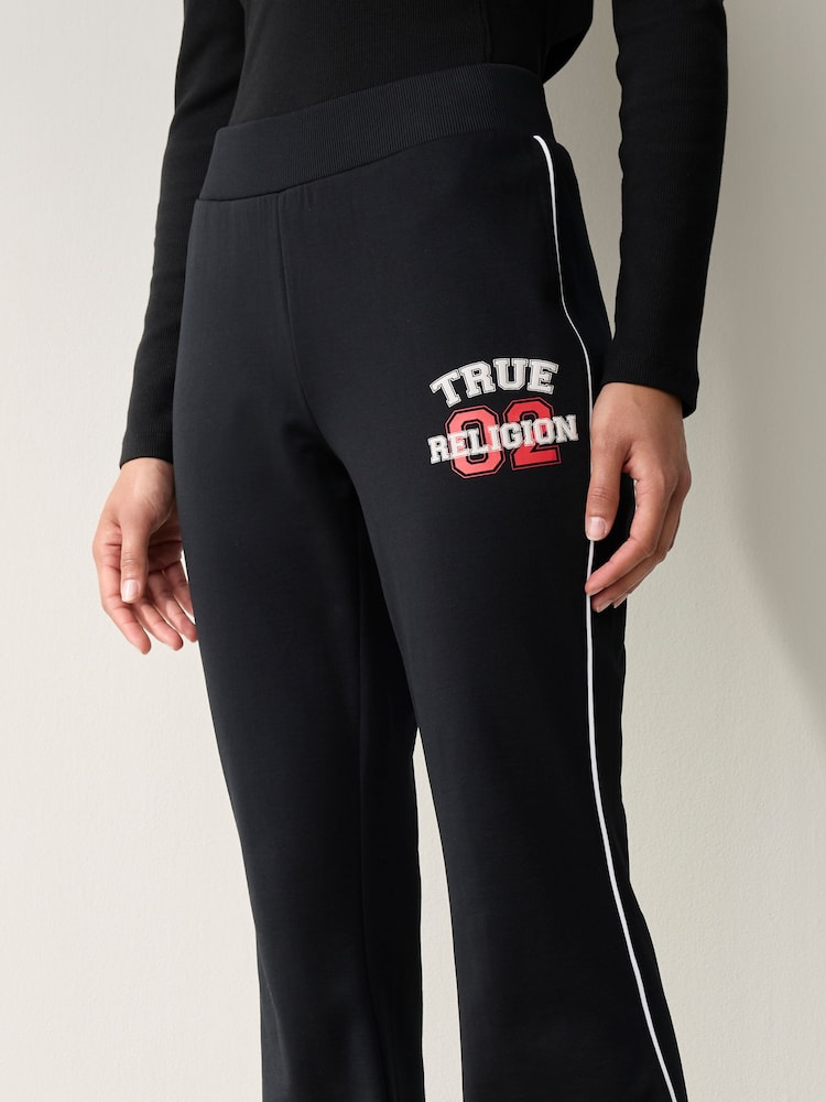 True Religion Jet Black True Sporty Bootcut Trackpants - Image 3 of 3