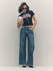 True Religion Dark Wash Bobbi Baggy Jeans - Image 1 of 6