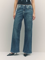 True Religion Dark Wash Bobbi Baggy Jeans - Image 3 of 6