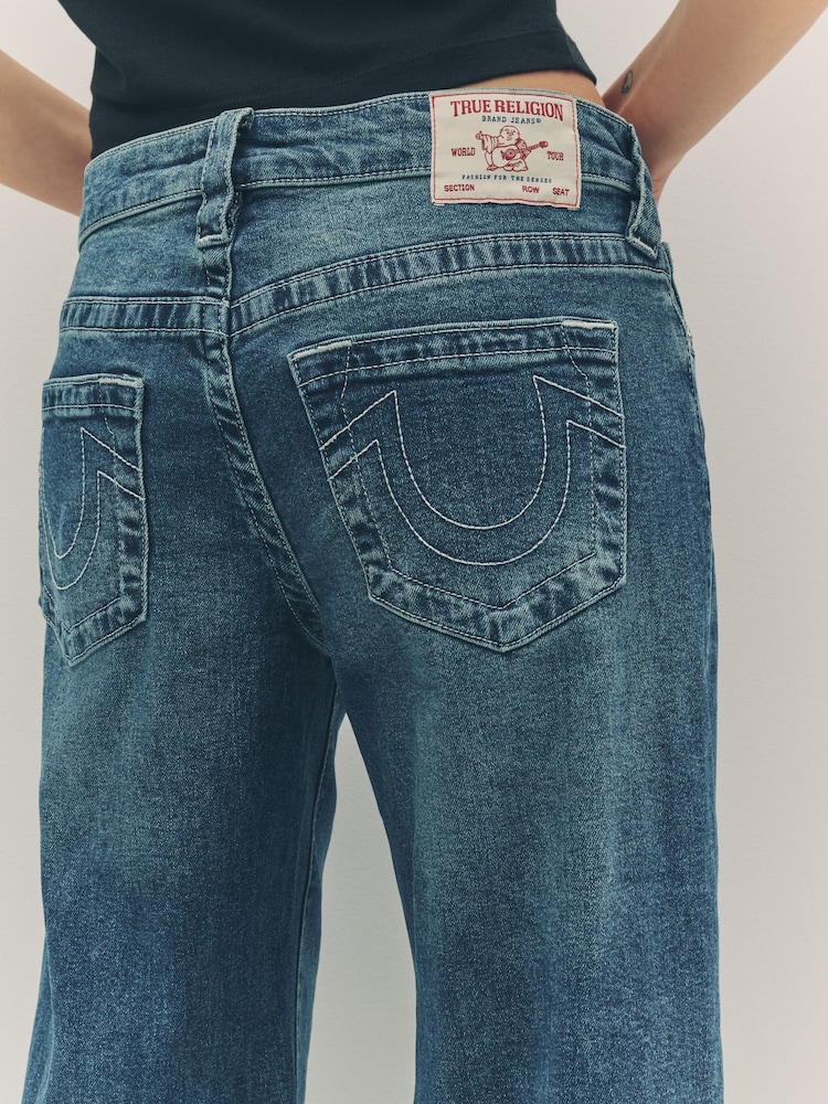 True Religion Dark Wash Bobbi Baggy Jeans - Image 6 of 6