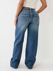 True Religion Dark Wash Bobbi Baggy Jeans - Image 7 of 7