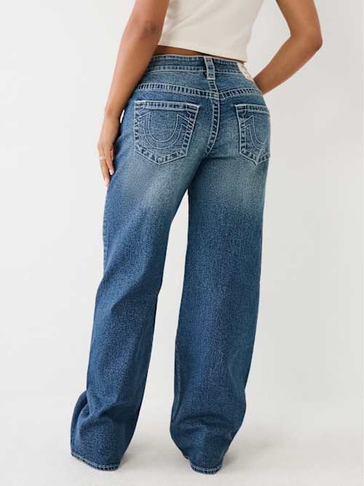 True Religion Dark Wash Bobbi Baggy Jeans - Image 7 of 7 True Religion Dark Wash Bobbi Baggy Jeans - Image 7 of 7
