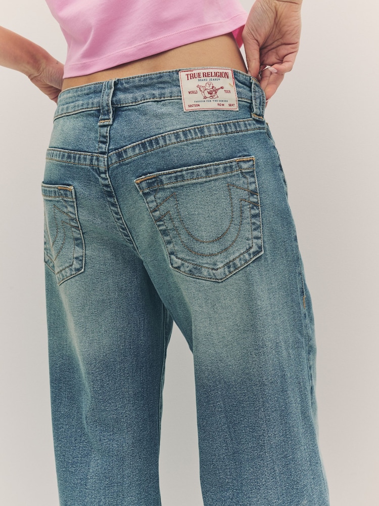 True Religion Medium Wash Bobbi Baggy Jeans - Image 6 of 6