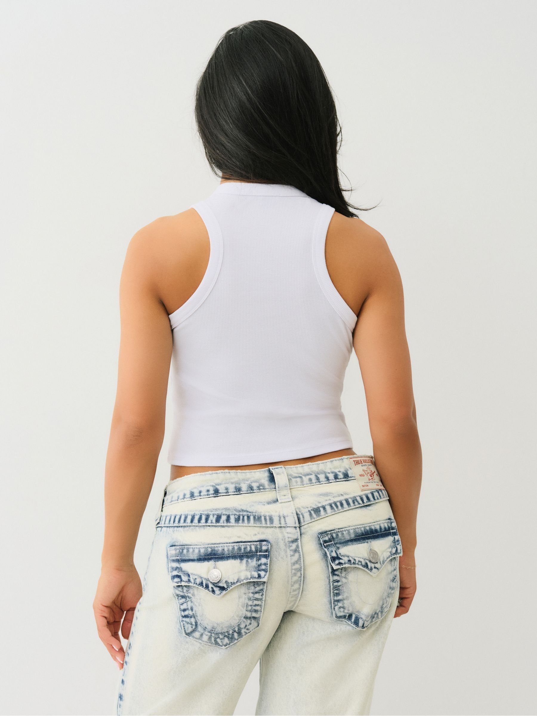 TRUE RELIGION KIRSH タンクトップ True Religion SRS Logo Crop Tank Top – DTLR