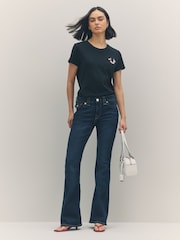 True Religion Indigo Upgrade Joey Low Rise Flare Jeans - Image 2 of 5