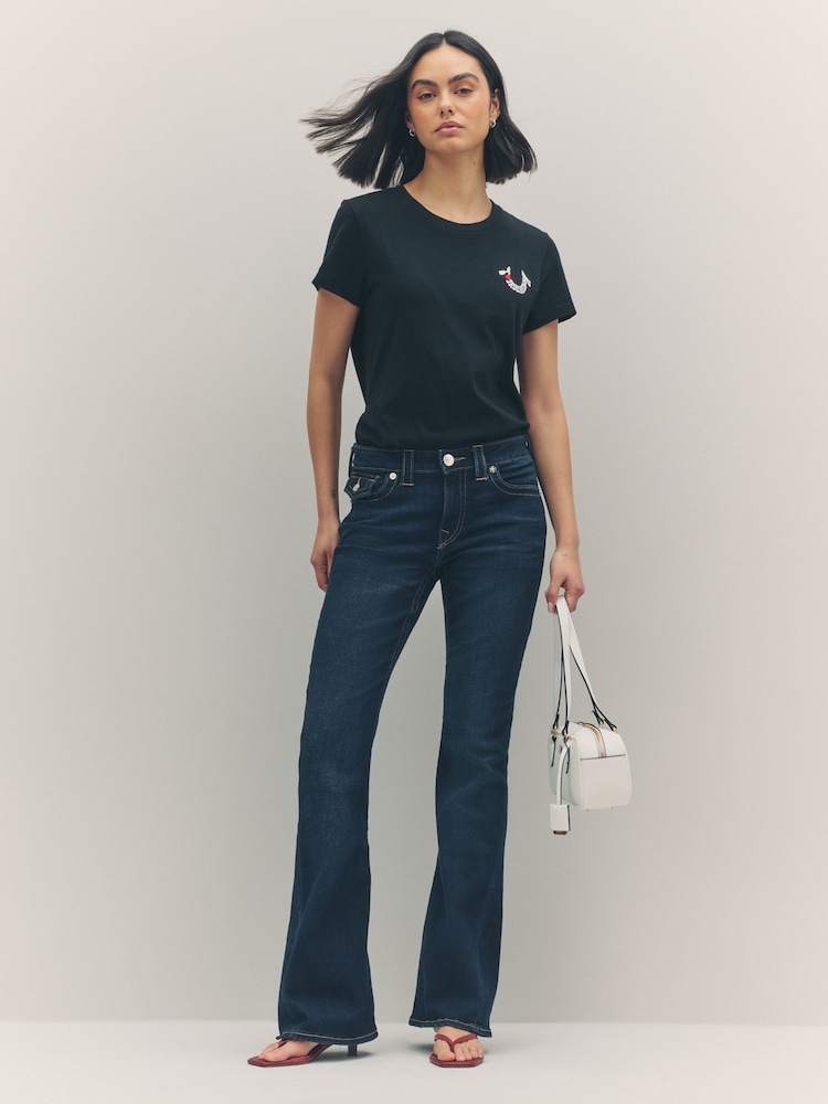 True Religion Indigo Upgrade Joey Low Rise Flare Jeans - Image 2 of 5