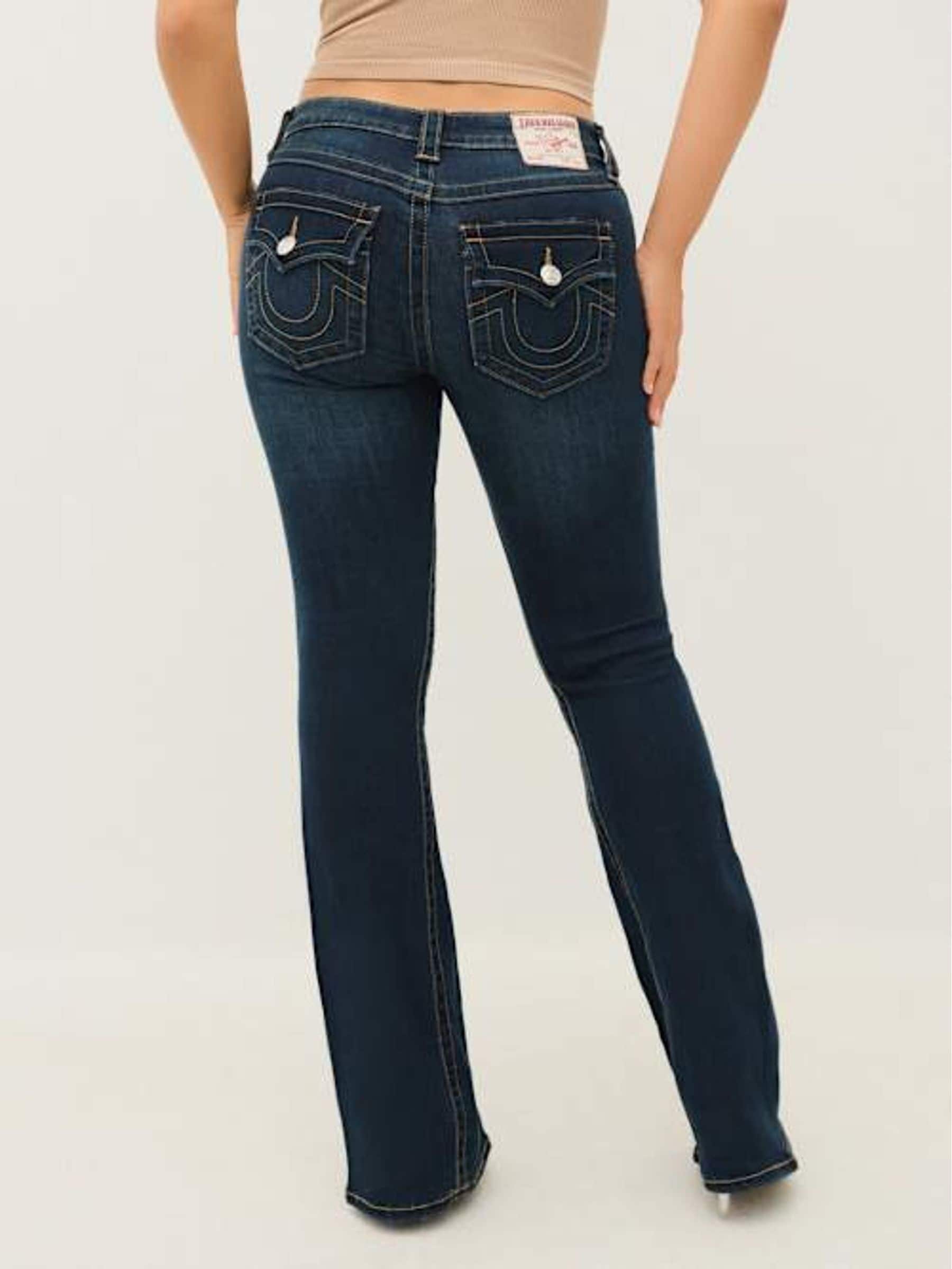 Buy True Religion Indigo Upgrade Joey Low Rise Flare Jeans from