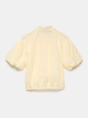 Mint Velvet Yellow Puff Sleeve Shirt - Image 7 of 8