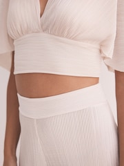 Mint Velvet Cream Beach Plisse Jumpsuit - Image 6 of 8