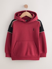 Red Colourblock Hoodie (3-16yrs) - Image 1 of 4