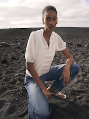 Mint Velvet White Blend Knit Top - Image 6 of 8