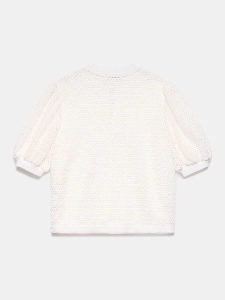 Mint Velvet White Blend Knit Top - Image 8 of 8