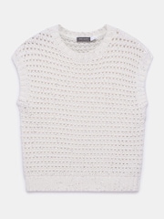 Mint Velvet White Sequin Knit Top - Image 7 of 8