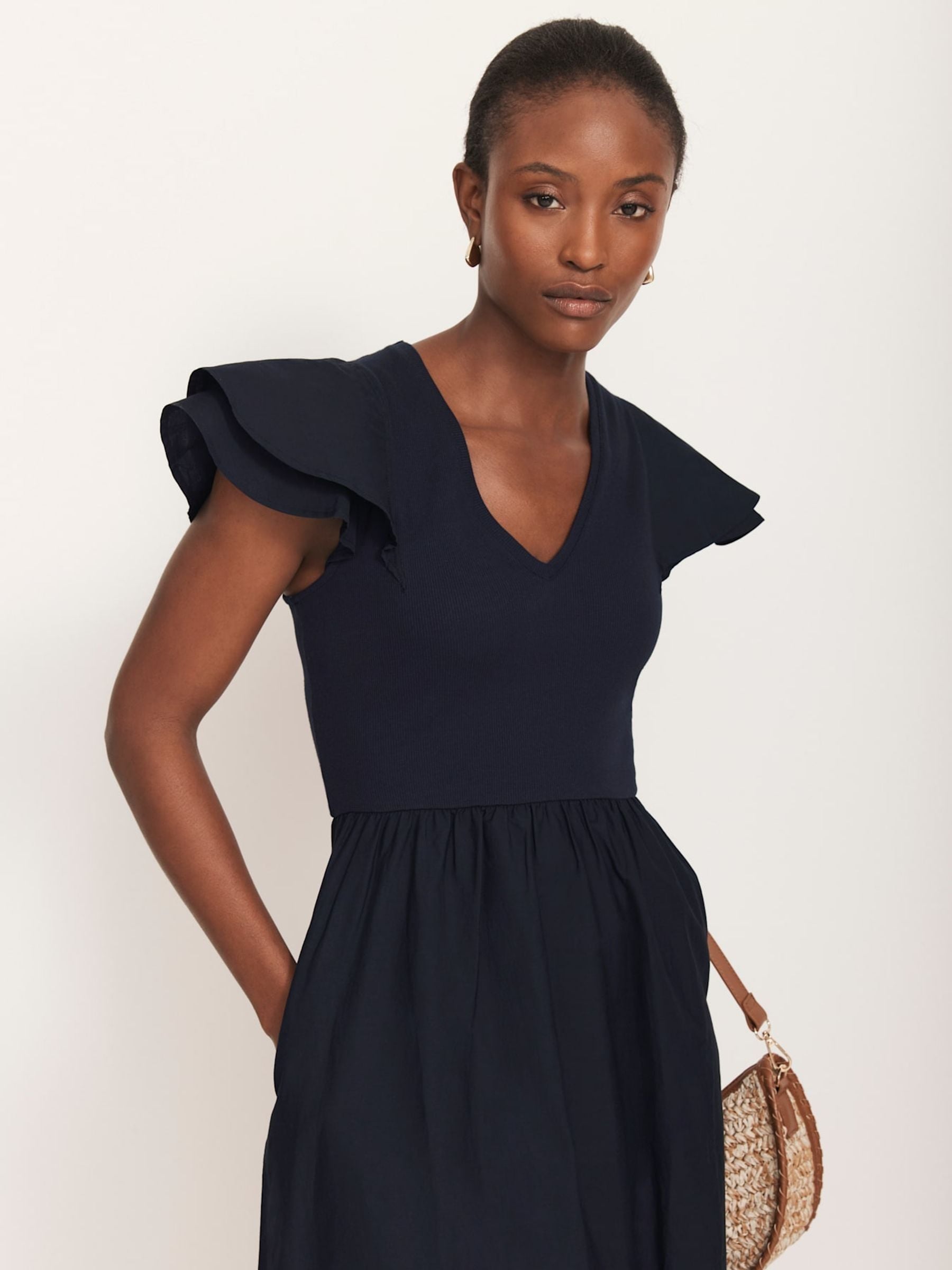 Buy Mint Velvet Navy Jersey Midi Dress from Next USA
