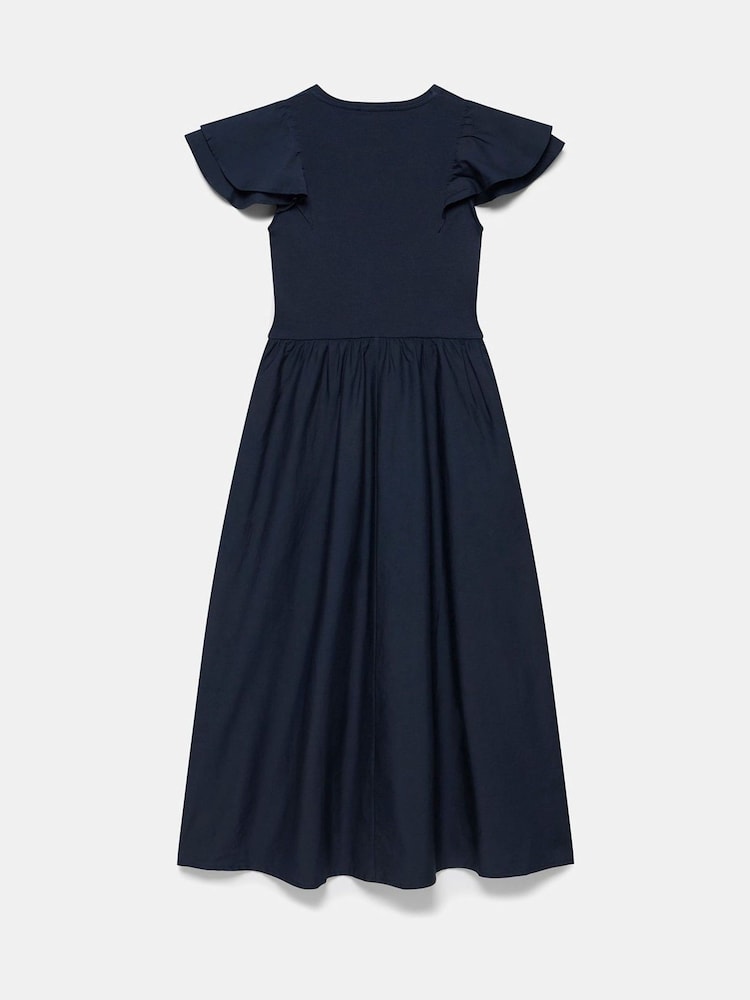 Mint Velvet Navy Jersey Midi Dress - Image 8 of 8