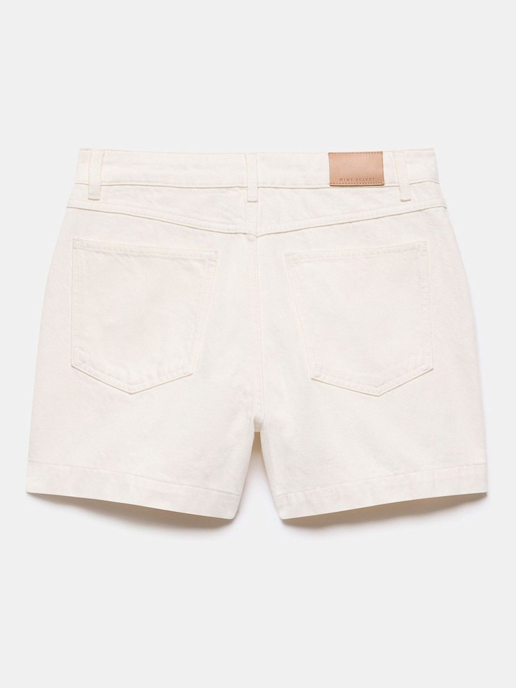 Mint Velvet White 100% Cotton Shorts - Image 8 of 8