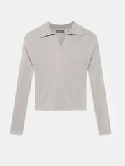Mint Velvet Cream Embellished Collar Top - Image 7 of 8