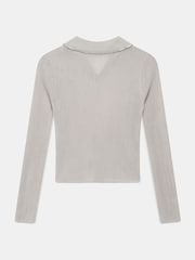 Mint Velvet Cream Embellished Collar Top - Image 8 of 8