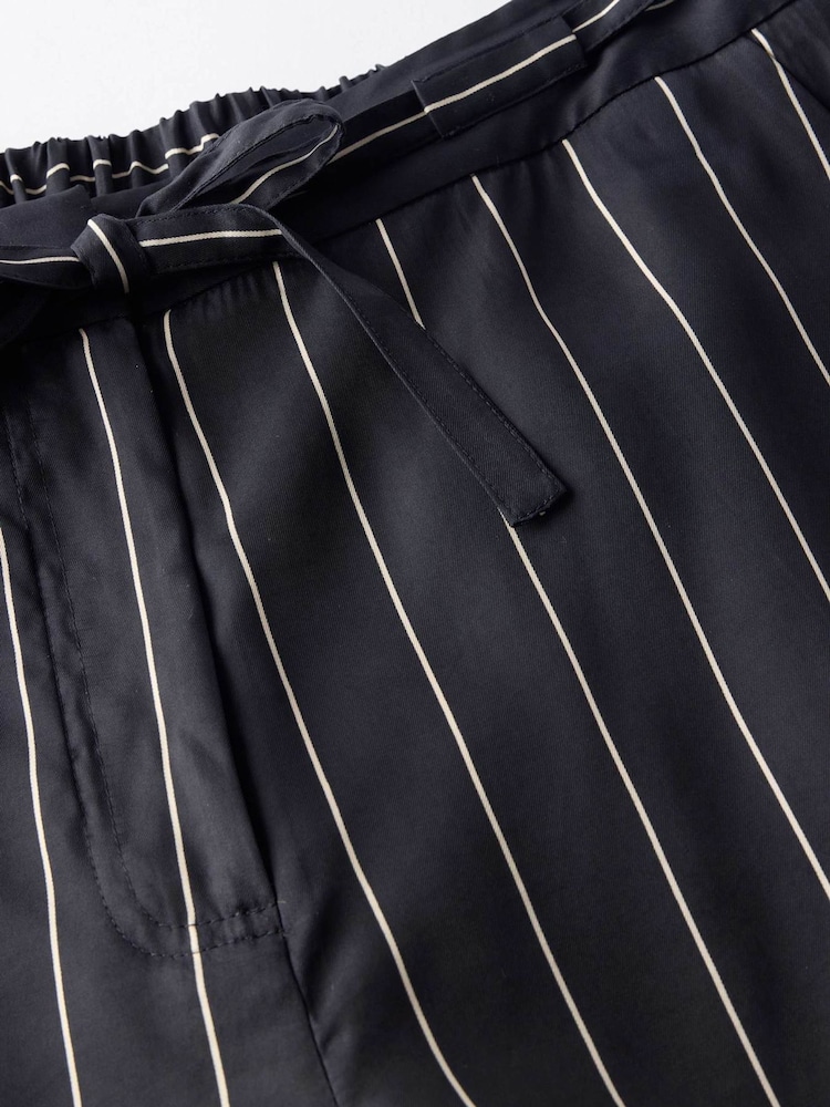 Mint Velvet Black Striped Wide Trousers - Image 8 of 8