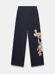 Mint Velvet Blue Floral Print Wide Trousers - Image 8 of 8