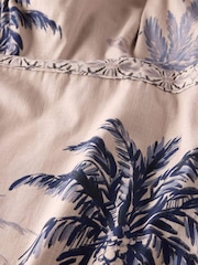 Mint Velvet Blue Palm Print 100% Cotton Midi Dress - Image 8 of 8