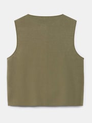 Mint Velvet Knit Minimalist Waistcoat - Bild 8 von 8