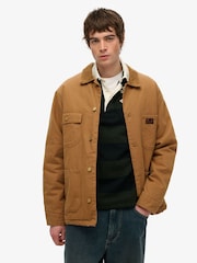 Superdry Brown Surplus Four Pocket Chore Jacket - Image 1 of 3