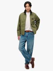 Superdry Green Cord Collar Ranch Jacket - Image 3 of 6