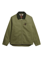 Superdry Green Cord Collar Ranch Jacket - Image 5 of 6